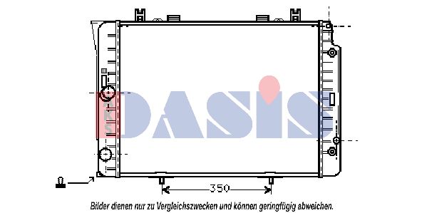 AKS DASIS Jäähdytin,moottorin jäähdytys 122740N